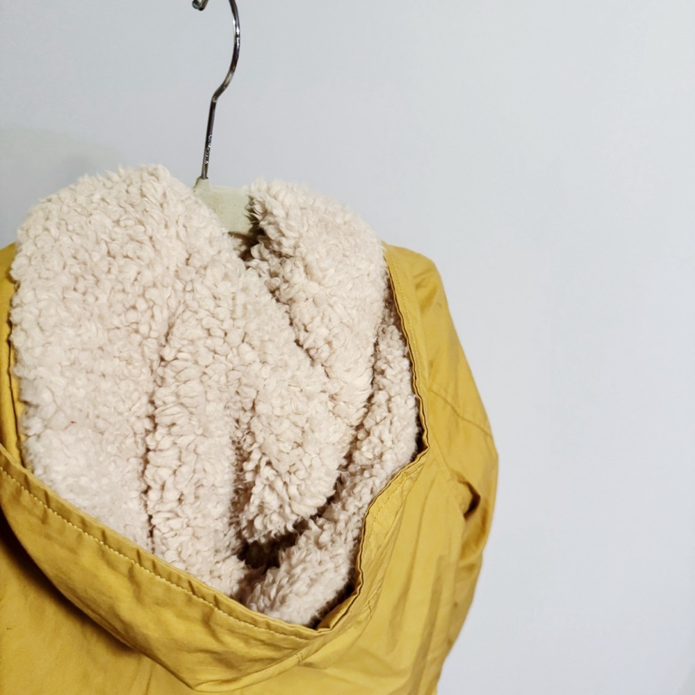 Zara - Mustard Sherpa Jacket - Picture 4 of 5